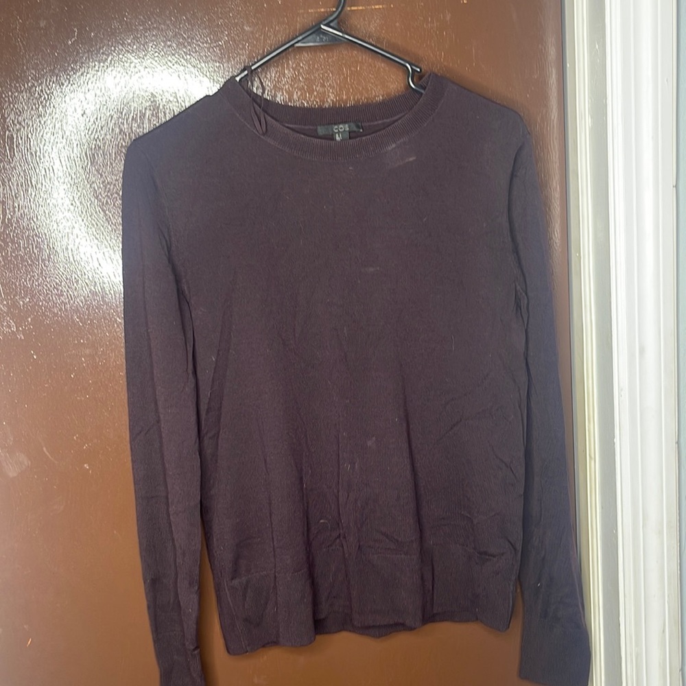 COS purple sweater